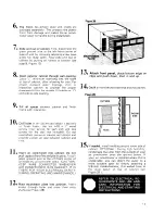 Предварительный просмотр 13 страницы Whirlpool AC0062XM0 Use & Care Manual