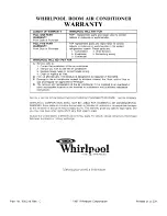 Preview for 20 page of Whirlpool AC0062XM0 Use & Care Manual