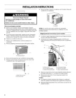 Preview for 6 page of Whirlpool ACC184XR0 Use & Care Manual