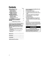 Preview for 2 page of Whirlpool ACC602XT Installation Instructions Manual