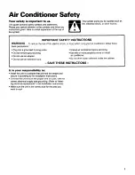 Preview for 3 page of Whirlpool ACD122XG0 Use & Care Manual