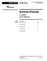 Whirlpool ACE 600 IX Service Manual предпросмотр