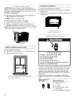 Предварительный просмотр 4 страницы Whirlpool ACE082XP1 Use And Care Manual