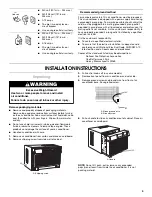 Предварительный просмотр 5 страницы Whirlpool ACE082XP1 Use And Care Manual