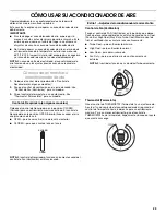 Предварительный просмотр 23 страницы Whirlpool ACE082XP1 Use And Care Manual