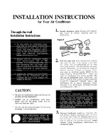 Предварительный просмотр 6 страницы Whirlpool ACE094XM0 Use And Care Manual