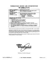 Preview for 12 page of Whirlpool ACE094XM0 Use And Care Manual