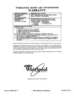 Preview for 16 page of Whirlpool ACE184XM0 Use & Care Manual