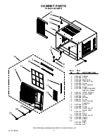 Preview for 5 page of Whirlpool ACE244PT3 Parts List