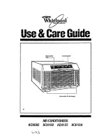 Whirlpool ACH082 Use & Care Manual preview