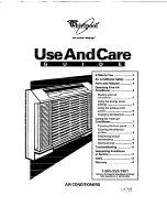 Preview for 1 page of Whirlpool ACH082XD0 Use And Care Manual