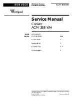 Preview for 1 page of Whirlpool ACM 388 WH Service Manual