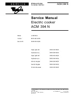 Preview for 1 page of Whirlpool ACM 394 N Service Manual