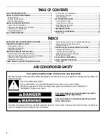 Preview for 2 page of Whirlpool ACM122XR0 Use And Care Manual