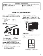 Preview for 3 page of Whirlpool ACM122XR0 Use And Care Manual