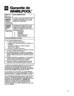 Preview for 43 page of Whirlpool ACM184XA0 Installation And User Manual