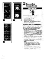 Preview for 8 page of Whirlpool ACM184XE1 Use And Care Manual