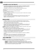 Preview for 4 page of Whirlpool ACMK 6123/WH Instructions For Use Manual