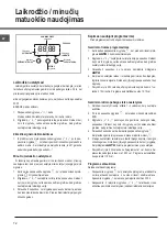 Preview for 72 page of Whirlpool ACMT 5131/IX Instructions For Use Manual