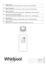 Preview for 1 page of Whirlpool ACO D 103 Instructions For The Installation, Use And Maintenance