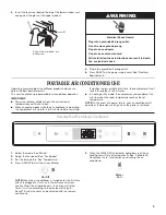 Preview for 9 page of Whirlpool ACP102GPW1 Use And Care Manual