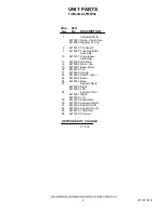 Preview for 2 page of Whirlpool ACP102PS2 Parts List