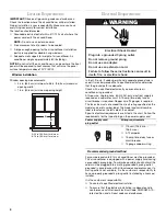 Предварительный просмотр 4 страницы Whirlpool ACQ062MP0 Use And Care Manual