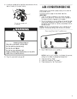 Preview for 7 page of Whirlpool ACQ062MP0 Use And Care Manual