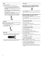 Preview for 8 page of Whirlpool ACQ062MP0 Use And Care Manual