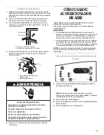 Preview for 17 page of Whirlpool ACQ062MP0 Use And Care Manual