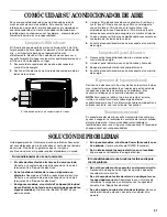 Preview for 21 page of Whirlpool ACQ062MP0 Use And Care Manual