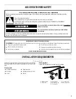 Preview for 3 page of Whirlpool ACQ102PV Use And Care Manual