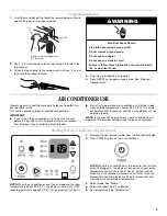 Preview for 9 page of Whirlpool ACQ102PV Use And Care Manual