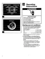 Preview for 8 page of Whirlpool ACQ254XF0 Use And Care Manual