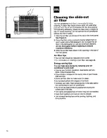 Preview for 14 page of Whirlpool ACQ254XF0 Use And Care Manual