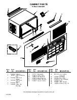 Предварительный просмотр 5 страницы Whirlpool ACQ304XS0 Parts List