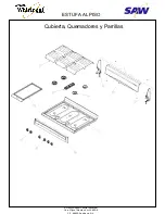 Предварительный просмотр 2 страницы Whirlpool Acros ACE3411KA2 (Spanish) Parts Manual