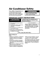 Preview for 3 page of Whirlpool ACS072XE Installation, Use And Care Manual