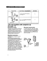 Preview for 6 page of Whirlpool ACS072XE Installation, Use And Care Manual