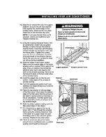 Предварительный просмотр 11 страницы Whirlpool ACS072XE Installation, Use And Care Manual