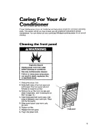 Preview for 15 page of Whirlpool ACS072XE Installation, Use And Care Manual