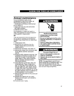 Preview for 17 page of Whirlpool ACS072XE Installation, Use And Care Manual