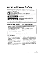 Preview for 3 page of Whirlpool ACS072XG Installation, Use And Care Manual