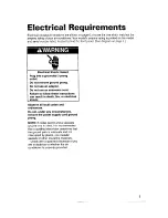 Preview for 5 page of Whirlpool ACS072XG Installation, Use And Care Manual