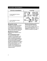 Preview for 6 page of Whirlpool ACS072XG Installation, Use And Care Manual