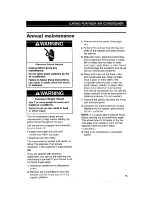 Preview for 15 page of Whirlpool ACS072XG Installation, Use And Care Manual