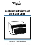 Whirlpool ACU124PK0 Installation Instructions And Use & Care Manual preview