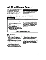 Preview for 3 page of Whirlpool ACU124XD0 Use And Care Manual