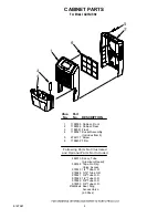 Предварительный просмотр 4 страницы Whirlpool AD35USS0 Parts List