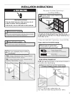 Предварительный просмотр 7 страницы Whirlpool ADB1100AW Installation Instructions Manual